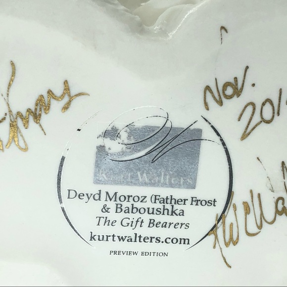 SOLD Father Frost & Babushka White Porcelain Figurine - Picture 8 of 16